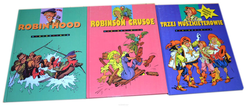 Robinson Crusoe Robin Hood Trzej muszkieterowie