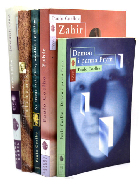 5 x Paulo Coelho Alchemik Jedenaście minut Na brzegu rzeki Piedry usiadałam i płakałam Demon i panna Prym Zahir