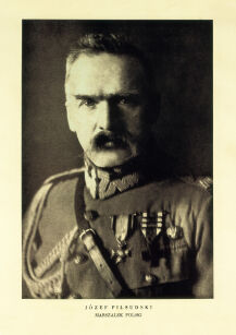 Plakat grafika Portret Marszałek Józef Piłsudski REPRINT