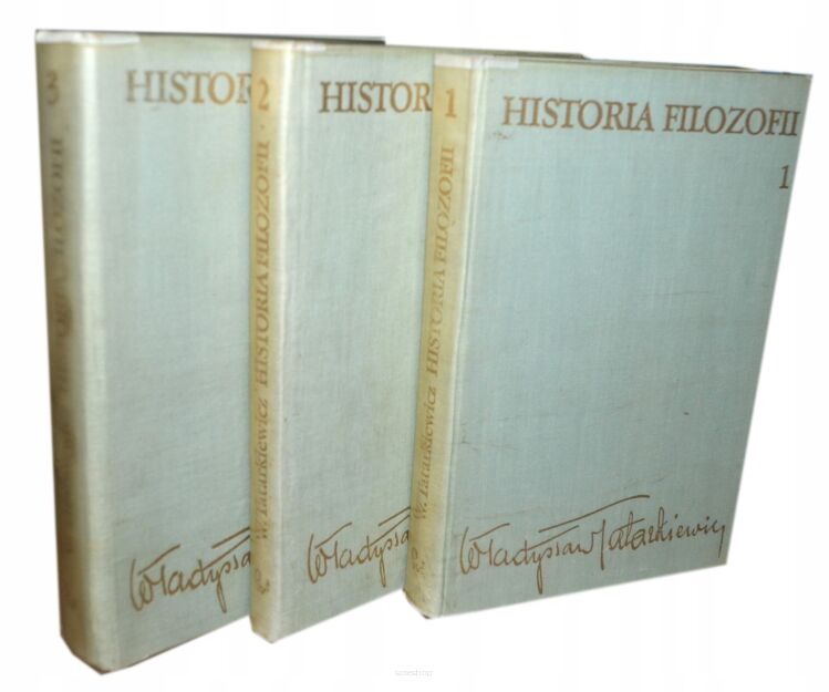 Władysław Tatarkiewicz Historia Filozofii t. 1-3