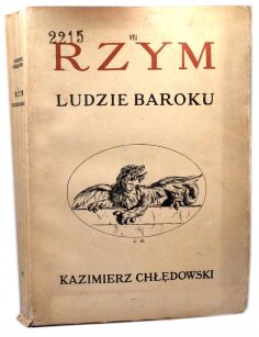 Chłędowski Rzym Ludzie Baroku 1931