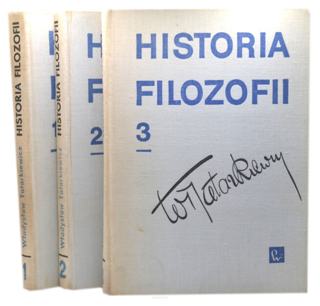 Tatarkiewicz Historia Filozofii t. 1-3 WAWA