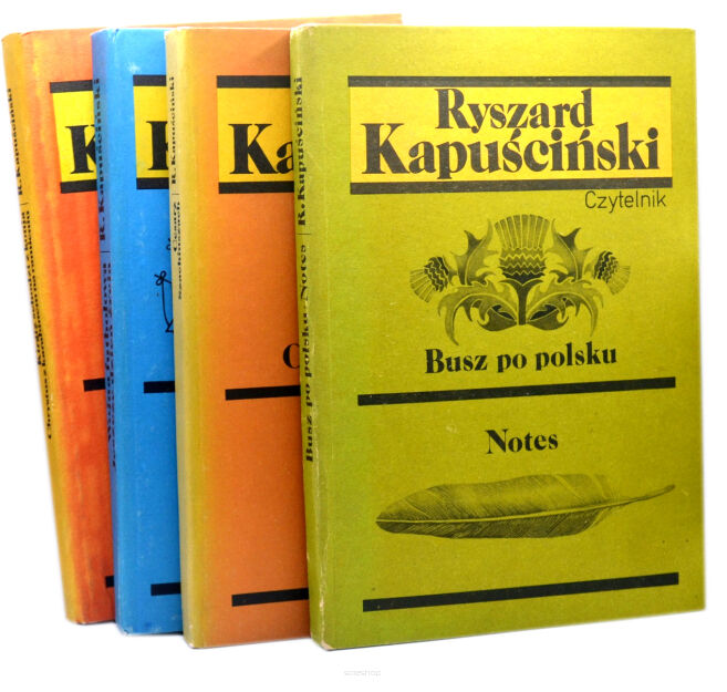 4 x Ryszard Kapuściński Busz po polski Notes Cesarz Szachinszach Wojna futbolowa