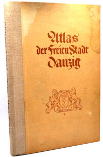 Atlas der freien stadt Danzig GDAŃSK mapy 1936