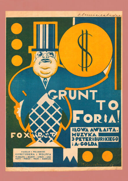 Plakat Rycina Reklama Grunt to forsa REPRINT