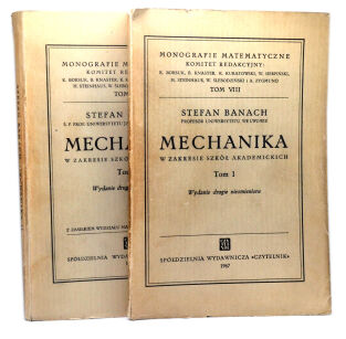 Stefan Banach Mechanika tom 1-2 1947