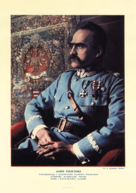 Plakat grafika Portret Marszałek Józef Piłsudski REPRINT