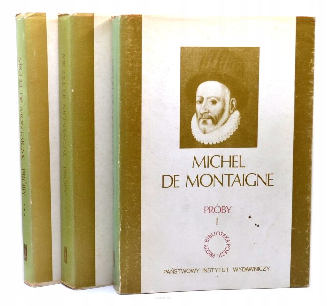 Michel de Montaigne Próby t. 1-3